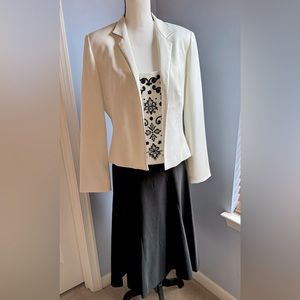 3pc Formal Set. Sleeveless Shell, Jacket, and Skirt Size 12